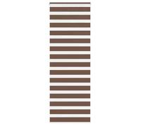 vidaXL Store zèbre marron 70x200 cm largeur du tissu 65,9 cm polyester, store à enrouleur zébré, store zébré pour fenêtre, 4014359