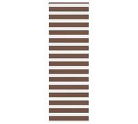 vidaXL Store zèbre Marron 80x230 cm Largeur du Tissu 75,9 cm Polyester, Store à Enrouleur zébré, Store zébré pour fenêtre, Store zébré pour vitre