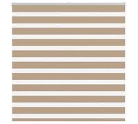 Vidaxl Store Zèbre Marron Sable Largeur Du Tissu 140,9 Cm Polyester
