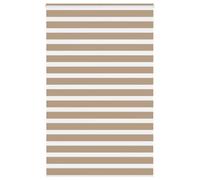 vidaXL Store zèbre à enrouleur – Polyester – Largeur tissu 140,9 cm – Marron sable