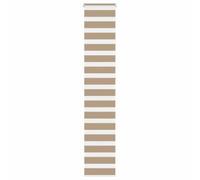 vidaXL Store zèbre à enrouleur Marron sable Largeur du tissu 40,9 cm Polyester