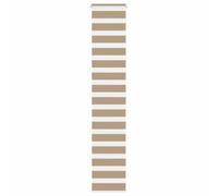 vidaXL Store zèbre Marron Sable Largeur du Tissu 45,9 cm Polyester, Store à Enrouleur zébré, Store zébré pour fenêtre, Store zébré pour vitre