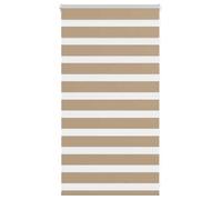 Store zèbre marron sable largeur du tissu 75,9 cm polyester vidaXL