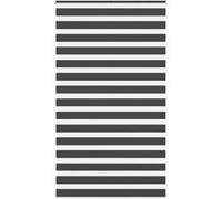 vidaXL Store zèbre noir 120x200 cm largeur du tissu 115,9 cm polyester, store à enrouleur zébré, store zébré pour fenêtre, 4014265 Noir