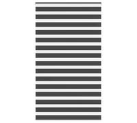 vidaXL Store zèbre à enrouleur Noir 120x230 cm Polyester Largeur du tissu 115,9 cm