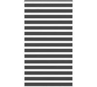 vidaXL Store zèbre noir 120x230 cm largeur du tissu 115,9 cm polyester, store à enrouleur zébré, store zébré pour fenêtre, 4014291 Noir