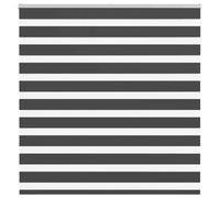vidaXL Store à enrouleur zèbre 150x150 cm Noir Polyester – Largeur tissu 145,9 cm