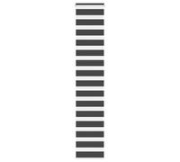 vidaXL Store zèbre noir 40x200 cm largeur du tissu 35,9 cm polyester, store à enrouleur zébré, store zébré pour fenêtre, 4014249