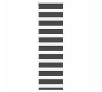 vidaXL Store zèbre noir 55x100 cm largeur du tissu 50,9 cm polyester, store à enrouleur zébré, store zébré pour fenêtre, 4014200