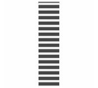 vidaXL Store enrouleur zèbre Noir 60x230 cm polyester larg. tissu 55,9 cm 4014279