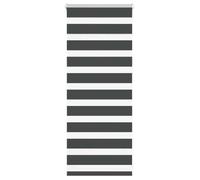 vidaXL Store zèbre noir 65x100 cm largeur du tissu 60,9 cm polyester, store à enrouleur zébré, store zébré pour fenêtre, 4014202