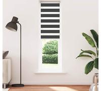 vidaXL Store zébré noir 65x200 cm Largeur du tissu 60,9 cm Polyester