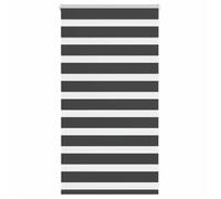vidaXL Store zèbre noir 70x100 cm largeur du tissu 65,9 cm polyester, store à enrouleur zébré, store zébré pour fenêtre, 4014203
