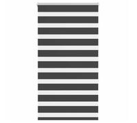 vidaXL Store zèbre noir 70x150 cm largeur du tissu 65,9 cm polyester, store à enrouleur zébré, store zébré pour fenêtre, 4014229