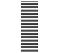 vidaXL Store zèbre Noir 80x230 cm Largeur du Tissu 75,9 cm Polyester, Store à Enrouleur zébré, Store zébré pour fenêtre, Store zébré pour vitre