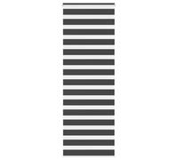 vidaXL Store zèbre Noir 85x200 cm Largeur du Tissu 80,9 cm Polyester, Store à Enrouleur zébré, Store zébré pour fenêtre, Store zébré pour vitre