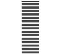 vidaXL Store zèbre Noir 90x200 cm Largeur du Tissu 85,9 cm Polyester, Store à Enrouleur zébré, Store zébré pour fenêtre, Store zébré pour vitre