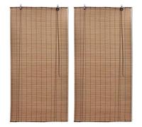 vidaXL Stores roulants en bambou 2 pcs 150x220 cm Marron
