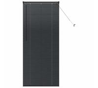 Stores vénitiens en aluminium - vidaXL - 80x175 cm - Noir - Finition mate - Fonctionnement manuel - Montage extérieur