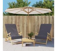 vidaXL Strandhanddoeken 2 st 400 g/mÂ² 60x135 cm stof antracietkleurig362673 Anthracite G