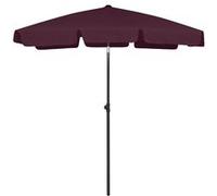 vidaXL Strandparasol 180x120 cm bordeauxrood314723 Rouge G