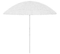 vidaXL Strandparasol HawaÃ¯ 300 cm wit314702 Blanc G
