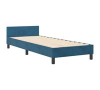 Structure De Lit Vidaxl Bleu Foncé 80x200 Cm Velours