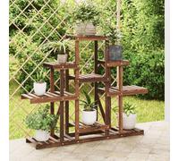 vidaXL Support à fleurs 110x25x96 cm bois massif de sapin