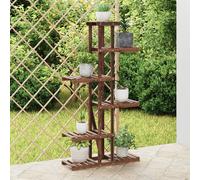 vidaXL Support à fleurs 75x25x140,5 cm bois massif de sapin