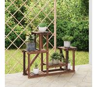 vidaXL Support à fleurs 90x25x73,5 cm bois massif de sapin