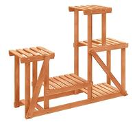 vidaXL Support à fleurs 90x25x73,5 cm bois massif de sapin – pour plantes hautes – Marron (362876)