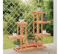 vidaXL Support à fleurs 95x25x96 cm bois massif de sapin 362862 Marron G