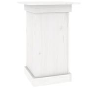 Vidaxl Support À Fleurs Blanc 40x40x60 Cm Bois De Pin Solide