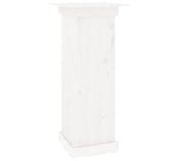vidaXL Support à Fleurs Blanc 40x40x90 cm Bois de pin Solide