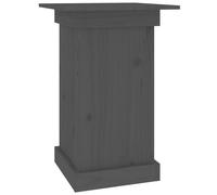 Vidaxl Support À Fleurs Gris 40x40x60 Cm Bois De Pin Solide