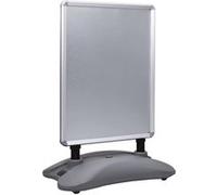 vidaXL Panneau d'affichage A1 Remplissable d'eau Gris Alliage d'aluminium