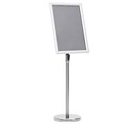 vidaXL Support d'affiche A3 sur pied Argenté Alliage d'aluminium