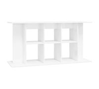 vidaXL Support pour aquarium – Armoire meuble de base avec rangement, Blanc bois d'ingénierie