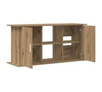 vidaXL Support d'aquarium chêne artisanal 121x41x58 cm bois ingénierie, armoire pour aquarium, support de réservoir de poisson, support d'aquarium en bois