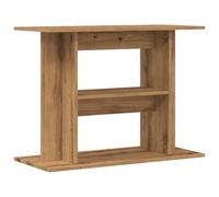 vidaXL Support d'aquarium chêne Artisanal 80x35x60 cm Bois ingénierie, Armoire pour Aquarium, Support de réservoir de Poisson, Support d'aquarium en Bois