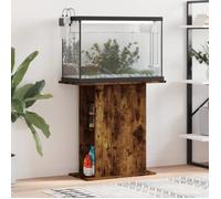 vidaXL Support d'aquarium 833652 – chêne fumé, bois d'ingénierie, 36×75×72,5 cm