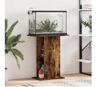 vidaXL Support d'aquarium chêne fumé 60,5x36x72,5 cm bois d'ingénierie 833644