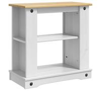 vidaXL Support d'aquarium CORONA Blanc et marron 60 x 30 x 60 cm