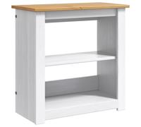 vidaXL Support d'aquarium PANAMA Blanc et marron 60 x 30 x 60 cm, Support de poisson d'aquarium, moderne et compact en bois de pin, élégant pour votre intérieur