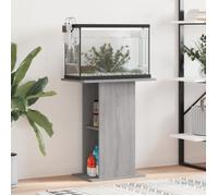 vidaXL Support d'aquarium sonoma gris 60,5x36x72,5cm bois d'ingénierie 833645