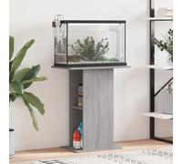 Vidaxl Support D'aquarium Sonoma Gris 60,5x36x72,5cm Bois D'ingénierie Gris