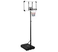 vidaXL Support de basket-ball Transparent 235-305 cm Polycarbonate 93654