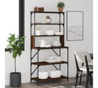 Vidaxl Support De Boulanger À 6 Niveaux Chêne Marron 90x40x180 Cm Marron