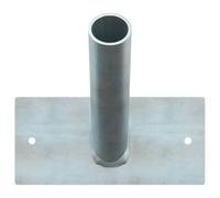 vidaXL Support de drapeau Argenté en acier 10,5x7,5x0,2 cm - Moderne et robuste