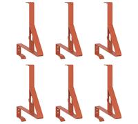 Vidaxl Support De Garde Neige Rouge 29,5 X 3 X 34,5 Cm Acier